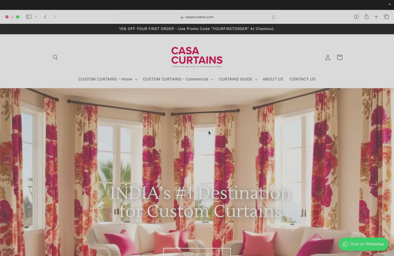 Load video: Custom Curtains Made Easy by CasaCurtains