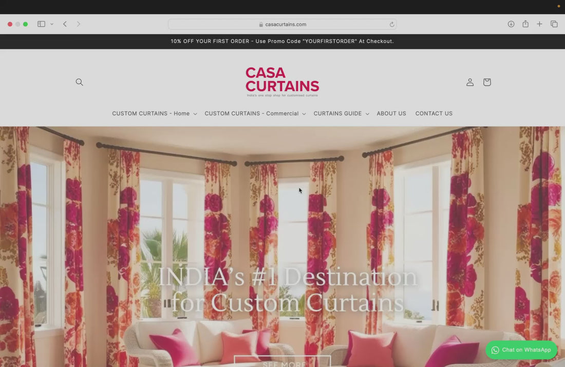 Custom Curtains Made Easy by CasaCurtains